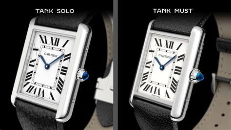 cartier tank must vs solo|cartier tank must lug width.